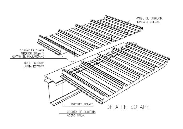 Panel para techo - HIANSA - Cobertecho